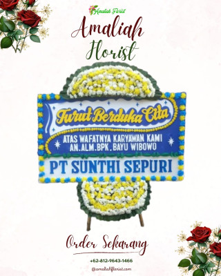 Papan Bunga Duka di Muktiharjo Kidul